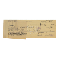 Mae West Signed Security-First National Bank of Los Angeles Check Dated 1/19/1935 (PSA) at PristineAuction.com