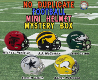 Football Mini Helmet (NO DUPLICATE) Signed Mystery Box - Series 20 (Limited to 100) - Schwartz Sports at PristineAuction.com