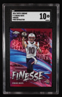 Drake Maye 2024 Topps Chrome Finesse Pink Refractors #F2 RC (SGC 10) at PristineAuction.com