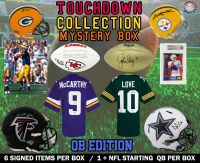 Football TOUCHDOWN Collection Mystery Box – QB Club Edition - Series 4 (Limited to 150) - Schwartz Sports at PristineAuction.com