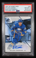 Dylan Cozens 2021-22 SP Game Used Blue Autographs #94 (PSA 8 | Autograph Graded 10) at PristineAuction.com