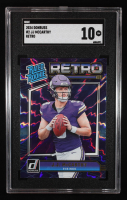 JJ McCarthy 2024 Donruss Rated Rookies Retro #2 RC (SGC 10) at PristineAuction.com