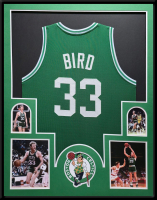 Larry Bird Custom Framed Jersey at PristineAuction.com