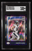 Cooper DeJean 2024 Donruss Optic Rated Rookie Purple Shock #221 RC (SGC 10) at PristineAuction.com