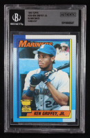 Ken Griffey Jr. 1990 Topps #336 Blank Back Hand-Cut (BGS Authentic) at PristineAuction.com