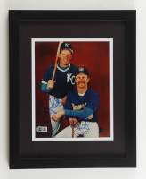 George Brett & Robin Yount Signed Custom Framed Photo Display (Beckett) at PristineAuction.com
