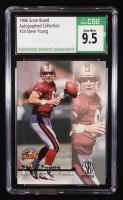 Steve Young 1996-97 Score Board Autographed Collection #24 (CSG 9.5) at PristineAuction.com
