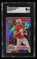 Emeka Egbuka 2024 Bowman Chrome University Refractor #70 RC (SGC 9) at PristineAuction.com