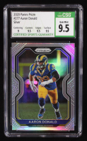 Aaron Donald 2020 Panini Prizm Prizms Silver #277 (CSG 9.5) at PristineAuction.com