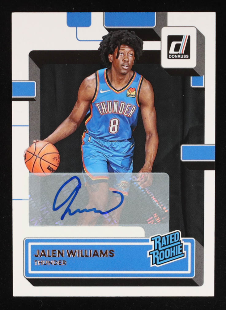Jalen Williams 2022-23 Donruss Rated Rookies Signatures #212 RC