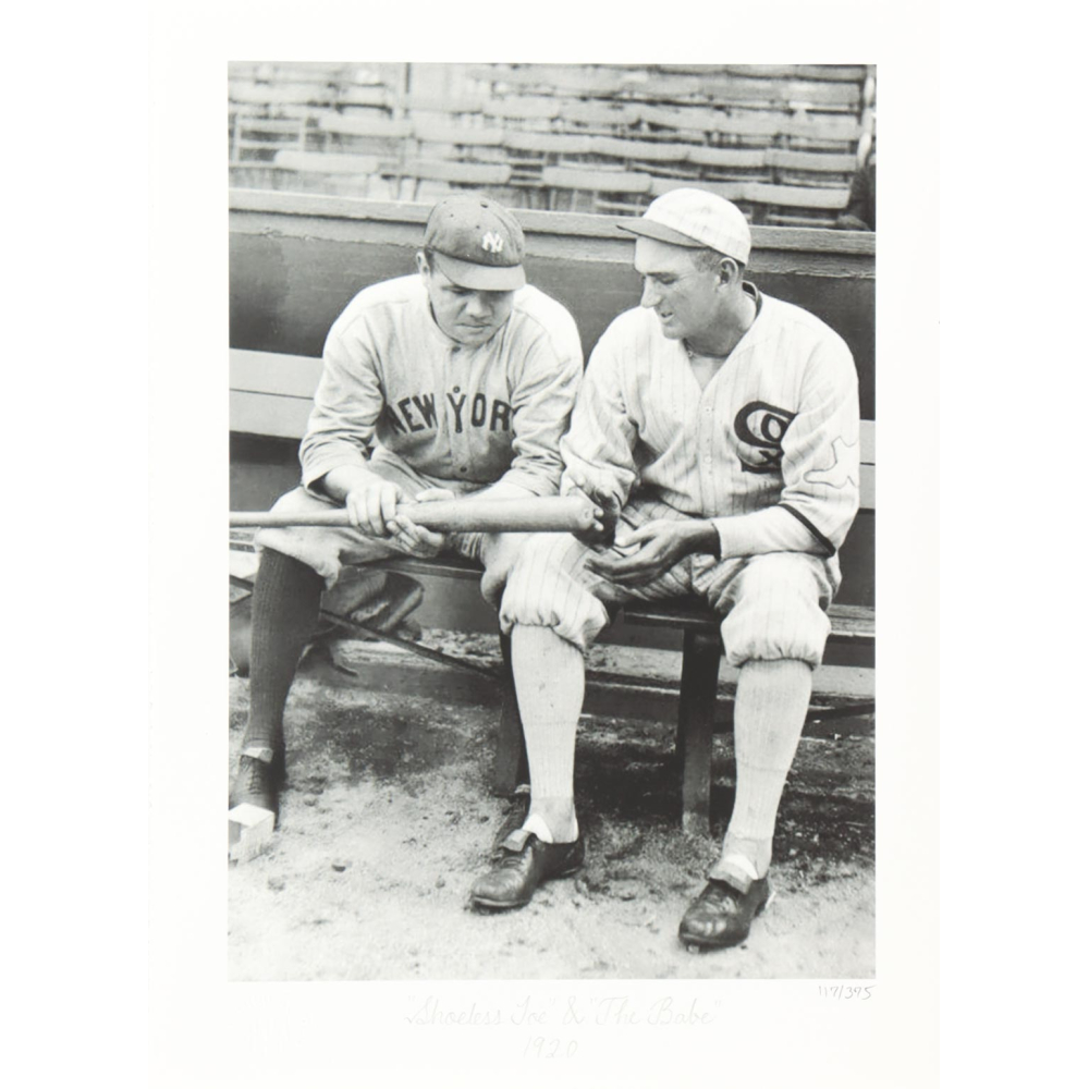 Historical Photo Archive - Babe Ruth & Joe Jackson "Shoeless Joe” & The Babe" Limited Edition 10.5x14.5 Fine Art Giclee on Paper #117/375 at PristineAuction.com