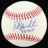 Buck Showalter Signed OML Baseball Inscribed "4x MOY" (Beckett) at PristineAuction.com