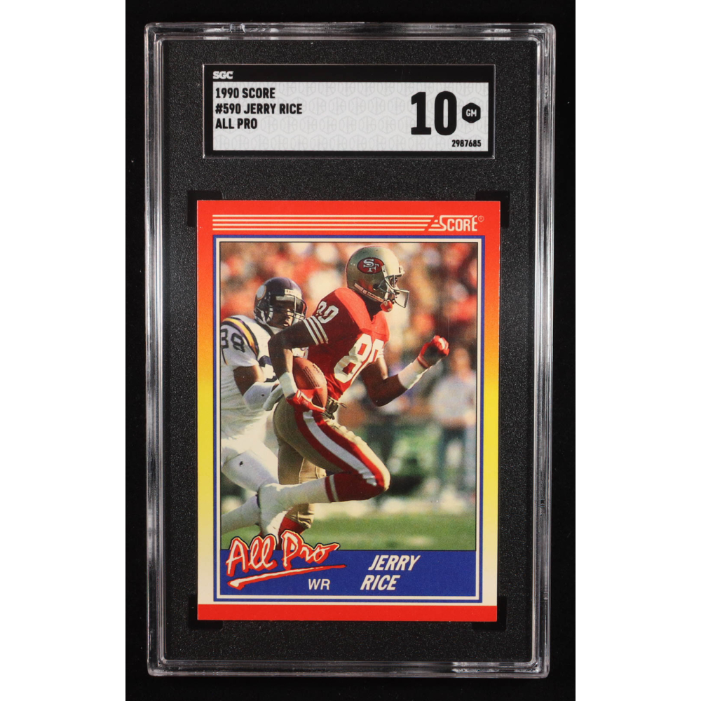 Jerry Rice 1990 Score #590 AP (SGC 10) | Pristine Auction