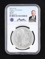 1885-CC Morgan Silver 50c Half Dollar - 2023 Fiji $1, Early Releases (NGC MS70) at PristineAuction.com