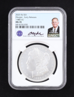 1886-CC Morgan Silver 50c Half Dollar - 2023 Fiji $1, Early Releases (NGC MS70) at PristineAuction.com