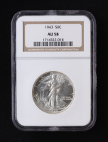 1943 Walking Liberty Silver Half Dollar (NGC AU58) at PristineAuction.com