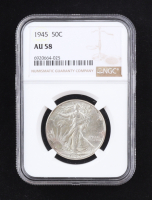 1945 Walking Liberty Silver Half Dollar (NGC AU58) at PristineAuction.com