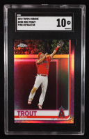 Mike Trout 2019 Topps Chrome Pink Refractors #200 (SGC 10) at PristineAuction.com