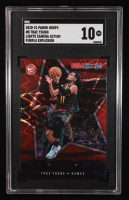 Trae Young 2020-21 Hoops Lights Camera Action Purple Explosion #8 (SGC 10) at PristineAuction.com