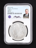 1882-CC Morgan Silver 50c Half Dollar - 2023 Fiji $1, Early Releases (NGC MS70) at PristineAuction.com