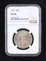 1947 Walking Liberty Silver Half Dollar (NGC AU58) at PristineAuction.com