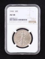 1943 Walking Liberty Silver Half Dollar (NGC AU58) at PristineAuction.com