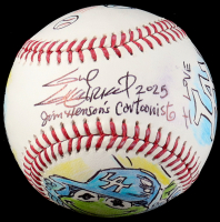 Guy Gilchrist Signed OML Baseball With Original Jim Henson's "The Muppets" Character Sketches & Multiple Inscriptions | Dodgers (PA) at PristineAuction.com