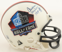 Anthony Munoz Signed Hall of Fame Logo Mini Helmet (Beckett) at PristineAuction.com