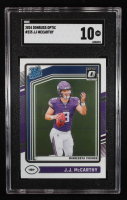 JJ McCarthy 2024 Donruss Optic #235 RC (SGC 10) at PristineAuction.com