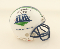 Antonio Smith & Edgerin James Signed Super Bowl XLIII Logo Mini Helmet (PSA) at PristineAuction.com