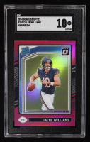 Caleb Williams 2024 Donruss Optic Pink #201 RC (SGC 10) at PristineAuction.com