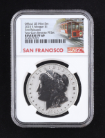 2023-S Morgan Silver $1 Dollar, First Releases - Official U.S. Mint Two-Coin Reverse Proof Set (NGC REVERSE PF69) at PristineAuction.com
