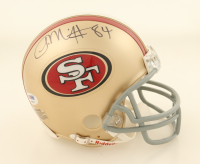 Frank Gore & Josh Morgan Signed 49ers Mini Helmet (PSA) at PristineAuction.com