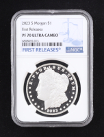 2023-S Proof Morgan Silver $1 Dollar, First Releases (NGC PF70 ULTRA CAMEO) at PristineAuction.com