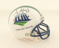 Aaron Francisco & Edgerin James Signed Super Bowl XLIII Logo Mini Helmet (PSA) at PristineAuction.com