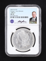 1888-CC Morgan Silver 50c Half Dollar - 2023 Fiji $1, Early Releases (NGC MS70) at PristineAuction.com