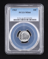 1963 Roosevelt Silver Dime (PCGS MS66) at PristineAuction.com