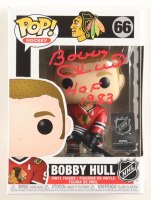 Bobby Hull Signed Blackhawks #66 Hockey Funko Pop! Vinyl Figure Inscribed "HOF 1983" (Beckett) at PristineAuction.com