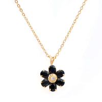 2.52 CTW Natural Sapphire & Diamonds 18K Gold Plated Designer Pendant 18 in  H-I,  I3 | Estimated Retail Value: $1,719 (AMG) at PristineAuction.com
