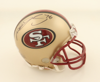 Anthony Davis & Nate Davis Signed 49ers Mini Helmet (PSA) at PristineAuction.com