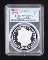 2023-S Proof Morgan Silver $1 Dollar, First Strike (PCGS PR70DCAM) at PristineAuction.com