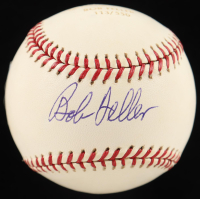 Bob Feller Signed 2001 Absolute Memorabilia LE OML Baseball (Beckett) at PristineAuction.com