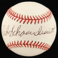 Red Schoendienst Signed 2001 Absolute Memorabilia LE OML Baseball (Beckett) at PristineAuction.com