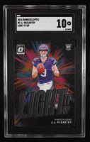 JJ McCarthy 2024 Donruss Optic Light It Up #2 RC (SGC 10) at PristineAuction.com