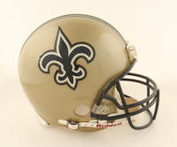 Tom Benson & Gayle Benson Signed Saints Full-Size Authentic On-Field Helmet (Beckett) at PristineAuction.com
