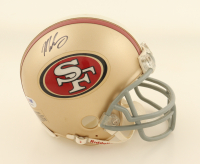 Mike Singletary & Vernon Davis Signed 49ers Mini Helmet (PSA) at PristineAuction.com