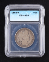 1902-S Barber Silver 50c Half Dollar (ICG AG3) at PristineAuction.com