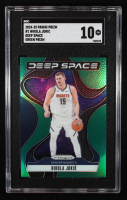 Nikola Jokic 2024-25 Panini Prizm Deep Space Green Prizm #1 (SGC 10) at PristineAuction.com