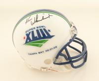 Ken Wisenhunt & Edgerin James Signed Super Bowl XLIII Logo Mini Helmet (PSA) at PristineAuction.com