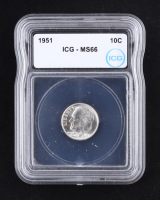 1951 Roosevelt Silver Dime (IGC MS66) at PristineAuction.com